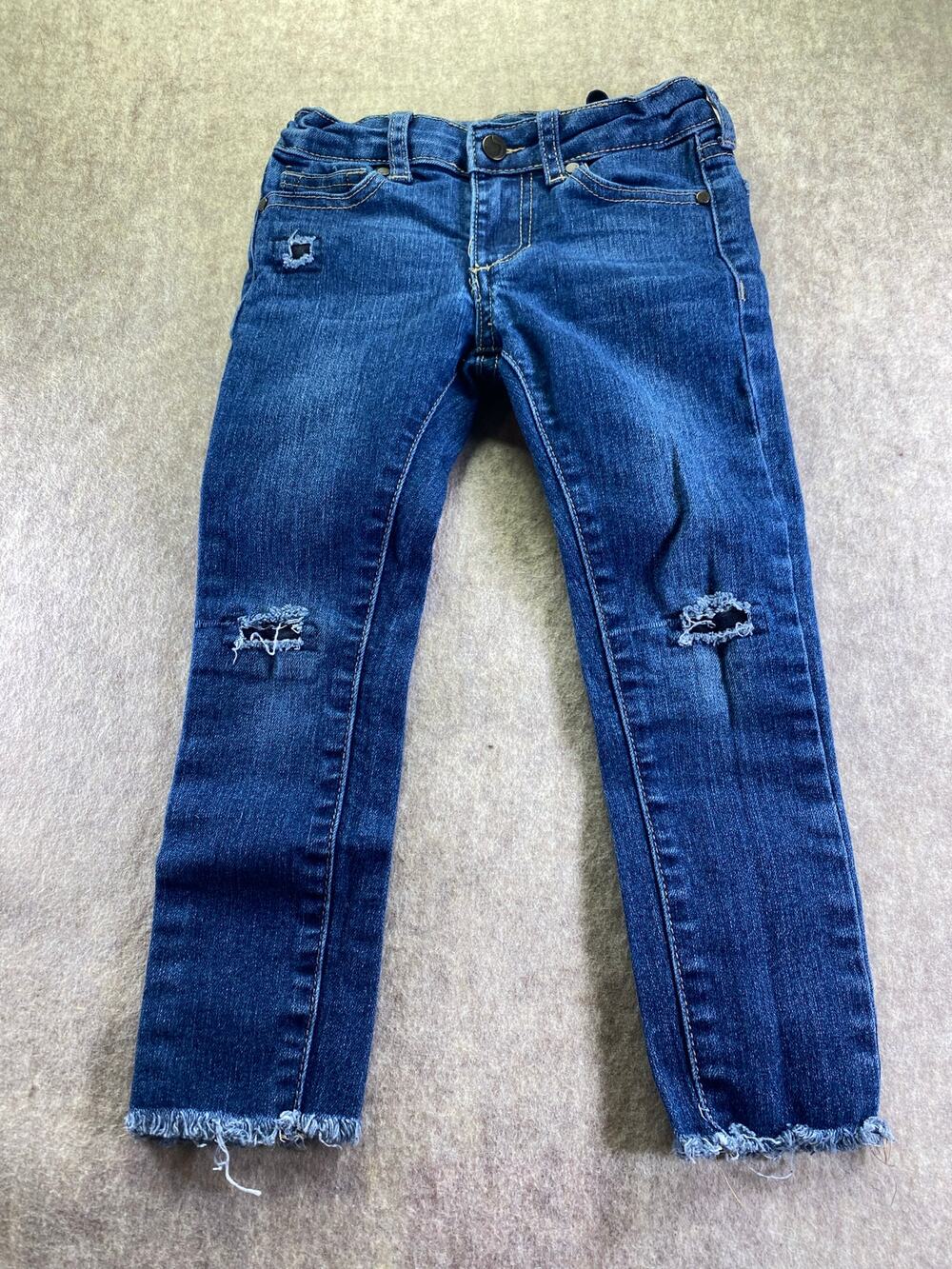 Joe's Jeans Skinny Distressed Adjustable Waist Blue Jeans Size 5